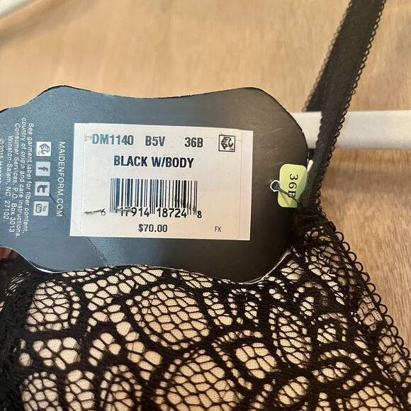 Maidenform Corset 36B DM1140 BNWT, Gorgeous Lace With Nude Lining - Picture 7 of 11